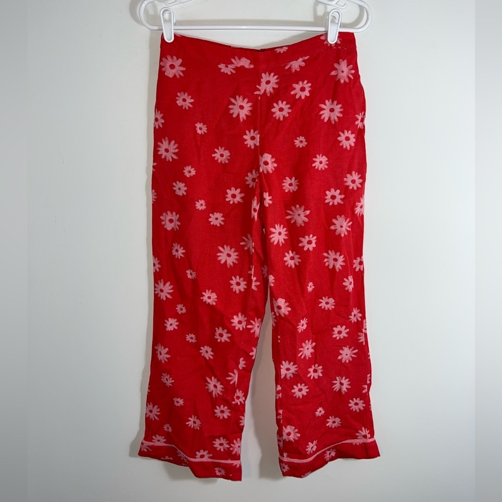 Free People Red Floral Sleeveless Set - Picture 6 of 9